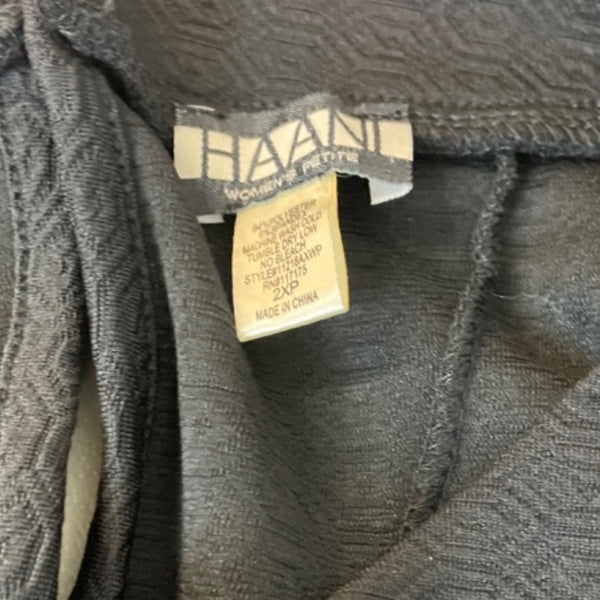 Haani Women's Black A-line with Belt Strap Sleeveless Dress Sz 2XP - NWT
