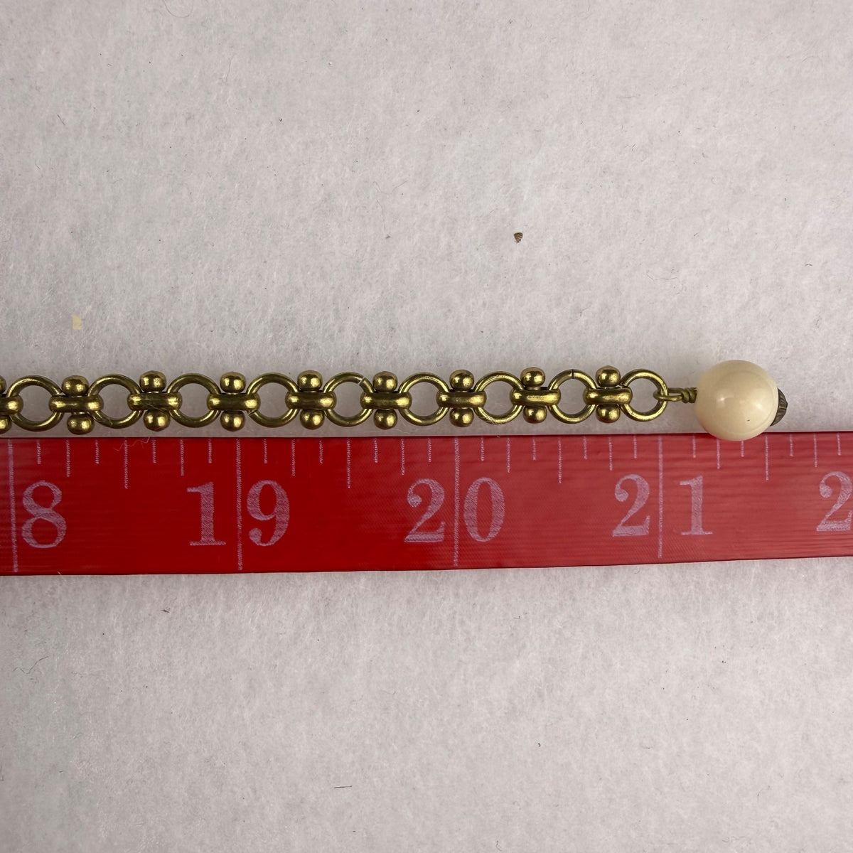 Vintage Ornate Cream Beaded Necklace With Intricate Centerpiece Adjustable Length