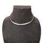 Mexican Sterling Silver 925 Women’s Silver Tone Choker Necklace Minimalist Style