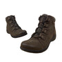 Clarks Womens Brown Nubuck Knit Cuff & Side Zip Closure Ankle Boots Sz 8.5W