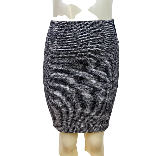 White House Black Market Women’s Black Pencil Skirt Back Zip Size 0P