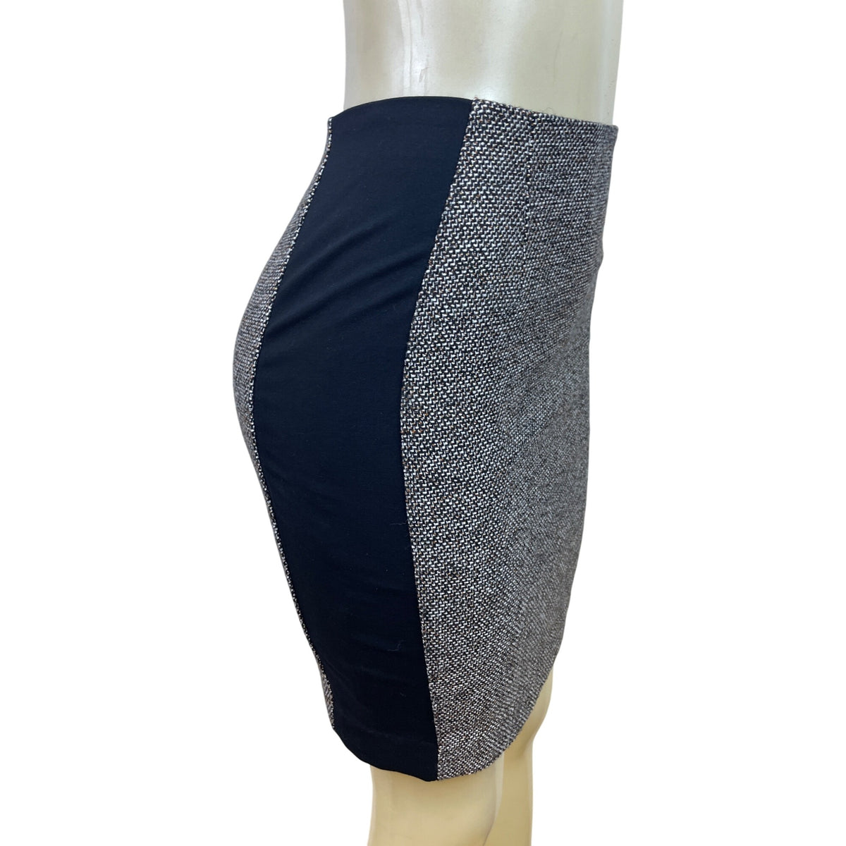 White House Black Market Women’s Black Pencil Skirt Back Zip Size 0P