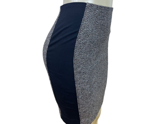White House Black Market Women’s Black Pencil Skirt Back Zip Size 0P