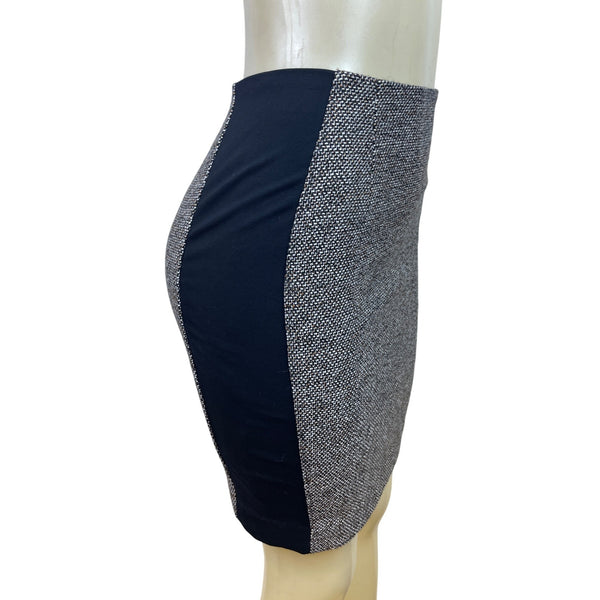 White House Black Market Women’s Black Pencil Skirt Back Zip Size 0P