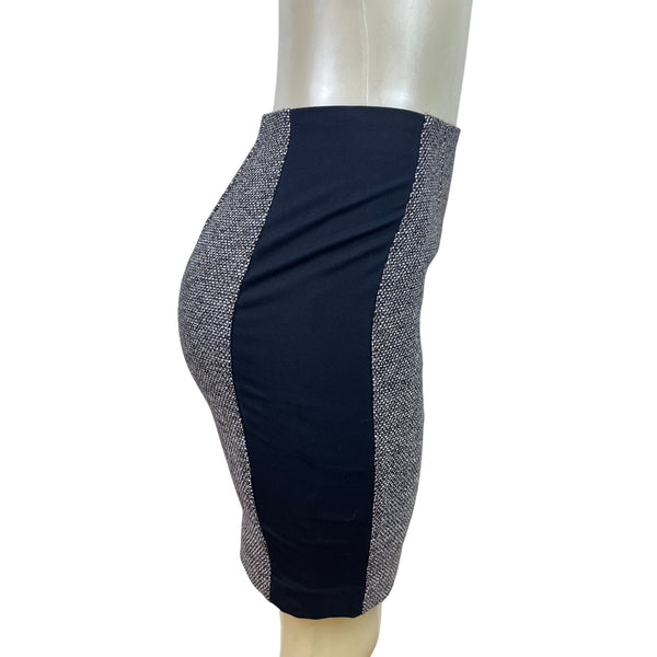 White House Black Market Women’s Black Pencil Skirt Back Zip Size 0P