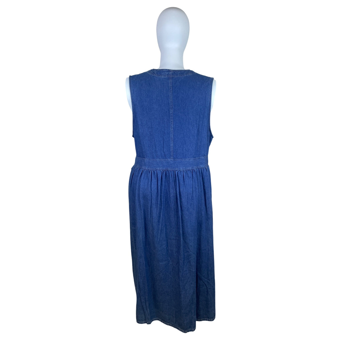Koret City Blue Women’s Blue Denim Sleeveless Maxi Dress Relaxed Sz 22W - New