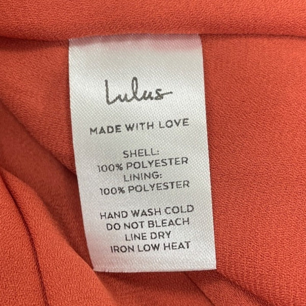 Lulus Red & White Polka Dot Button-Front Mini Dress Size L - New