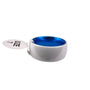 Gaze White Blue Tungsten Band Ring Size 7 Polished Modern Design Jewelry