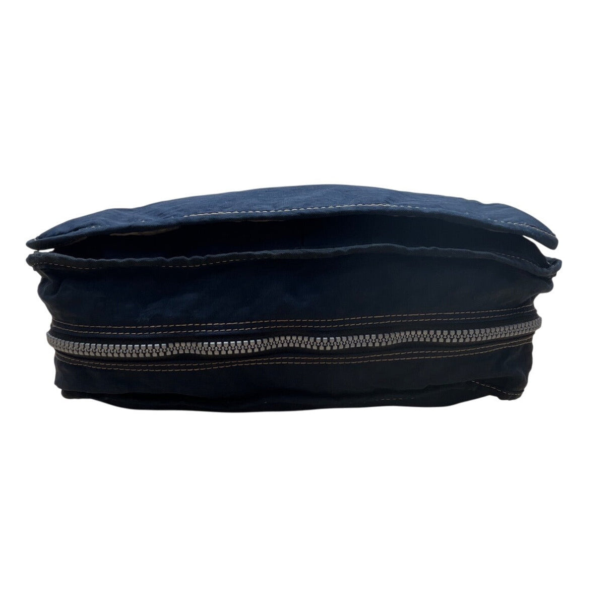 Kipling Navy Blue Nylon With Adjustable Strap Zippered Expandable Crossbody Bag