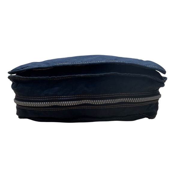 Kipling Navy Blue Nylon With Adjustable Strap Zippered Expandable Crossbody Bag