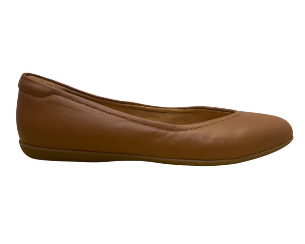 Naturalizer Women’s Brown Leather Cushioned Slip-On Vivienne Ballet Flats Sz 10M