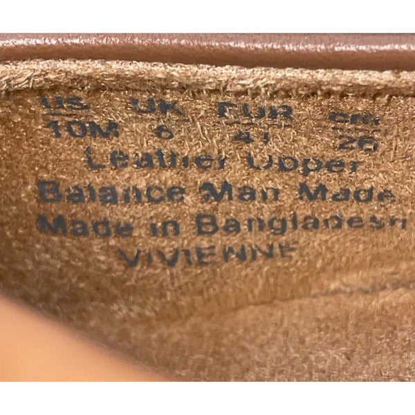 Naturalizer Women’s Brown Leather Cushioned Slip-On Vivienne Ballet Flats Sz 10M