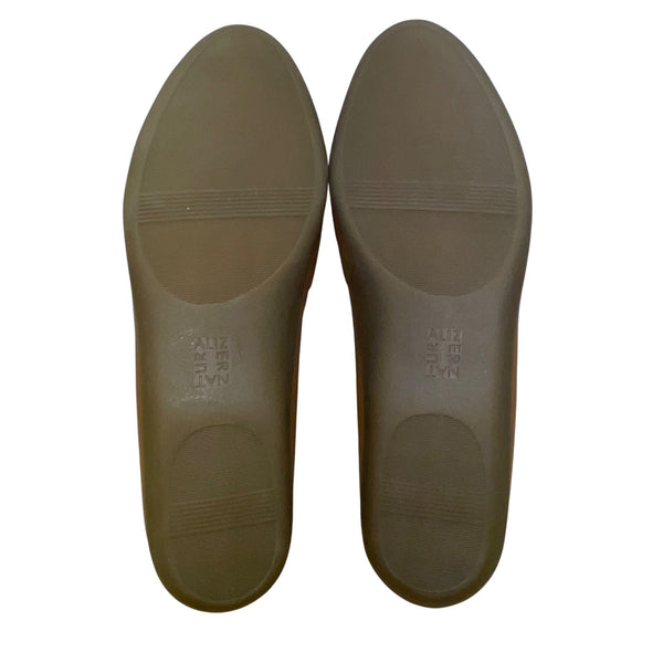 Naturalizer Women’s Brown Leather Cushioned Slip-On Vivienne Ballet Flats Sz 10M