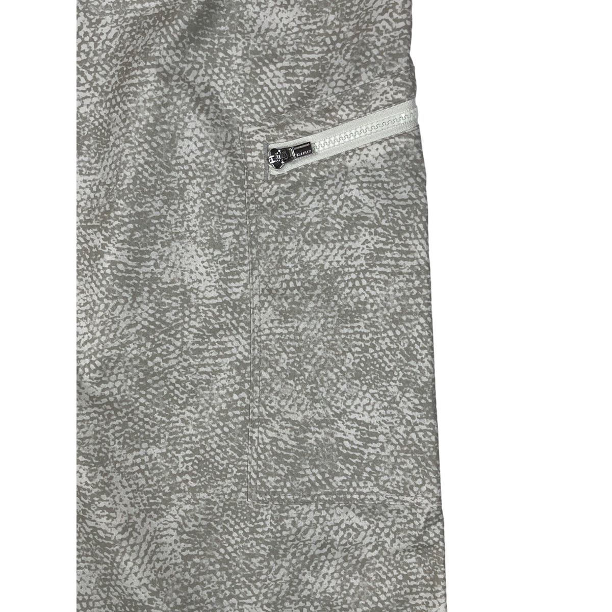 Athleta Venture Printed Pant Sz 12 Gray Jogger Drawstring Zip Pockets - New