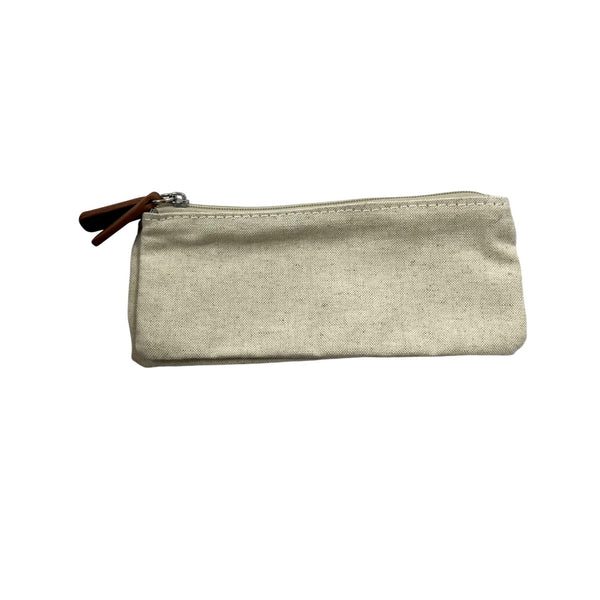 Brown Unisex Leather Travel Organizer Case With Internal Compartments & Zippered Closure