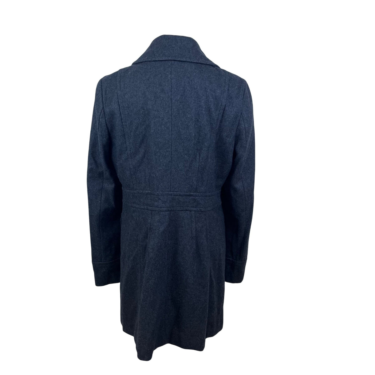 Anthropologie Tulle Women's Charcoal Wool Blend Button Front Coat Sz L