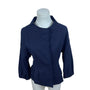 Time Postmodern Women's Navy Textured Jacket Elegant Style
