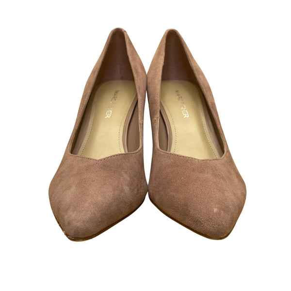 Marc Fisher Women’s Rose Suede Pointed Toe Caitlin Block Heel Pumps Size 7.5