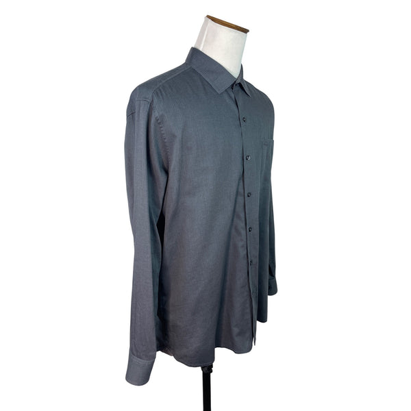 Tommy Bahama  Mens Gray Long-Sleeve Button-Up Shirt With Pocket Size L