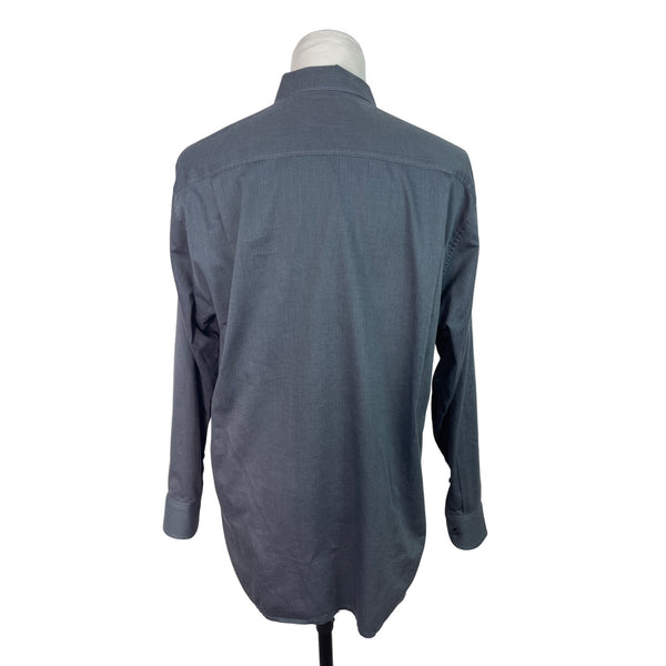 Tommy Bahama  Mens Gray Long-Sleeve Button-Up Shirt With Pocket Size L