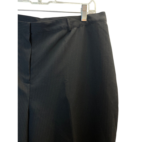 Emily Womens Washable 2pc Suit Set Gray Pinstripe Blazer & Trousers Size 14W-New