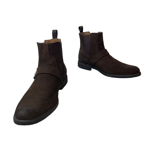 Johnston & Murphy Men's Brown Suede Waterproof Xc4 Watts Boots Sz 8.5