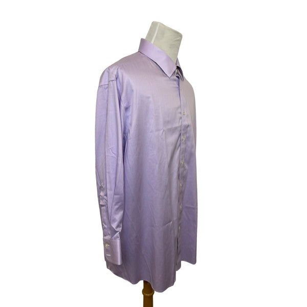 Charles Tyrwhitt Men's Lilac Purple Long Sleeve Button Up Shirt Sz 19-37