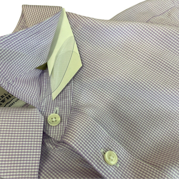 Charles Tyrwhitt Men's Lilac Purple Long Sleeve Button Up Shirt Sz 19-37