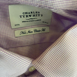 Charles Tyrwhitt Men's Lilac Purple Long Sleeve Button Up Shirt Sz 19-37