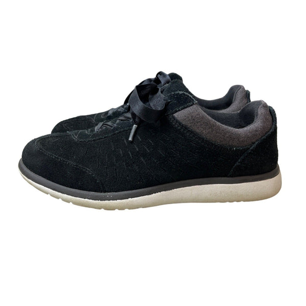 Ugg Women's Black Suede W Victoria Shoes Sz 7 - NWB