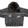 Kid Connection Youth Boy's Brown Aviatior Pilot Jacket Sz 12M
