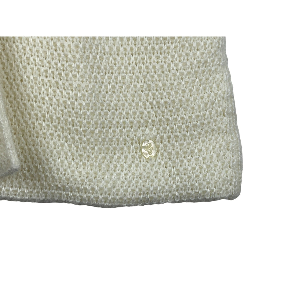 Pili Carrera Youth Girl Beige Knitted Cardigan Sweater Size 3