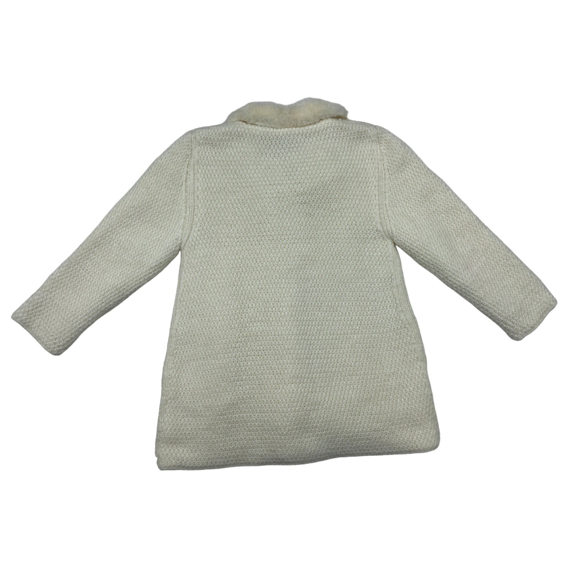 Pili Carrera Youth Girl Beige Knitted Cardigan Sweater Size 3