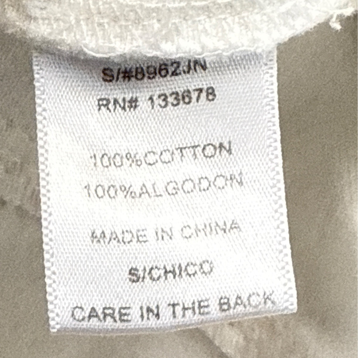 Love Tree Women's White Distressed Denim Jacket With Button Front & Pockets Size S