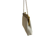 Vintage Whiting & Davis Co Women's White Alumesh Evening Purse Size S