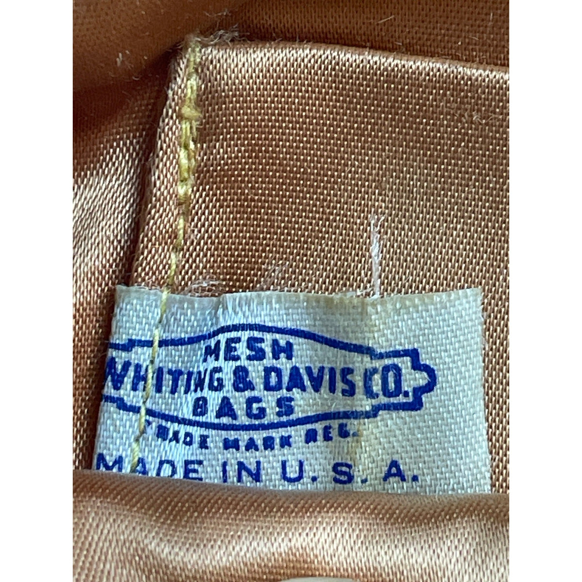 Vintage Whiting & Davis Co Women's White Alumesh Evening Purse Size S