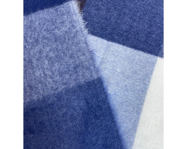 Unisex One Size Famuyi Cashmere Blue Brown White Plaid Shawls New