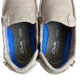 Clarks Men's Sand Grey ShacreLite Step Slip On Shoes Sz 9.5M - NWB