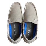 Clarks Men's Sand Grey ShacreLite Step Slip On Shoes Sz 9.5M - NWB