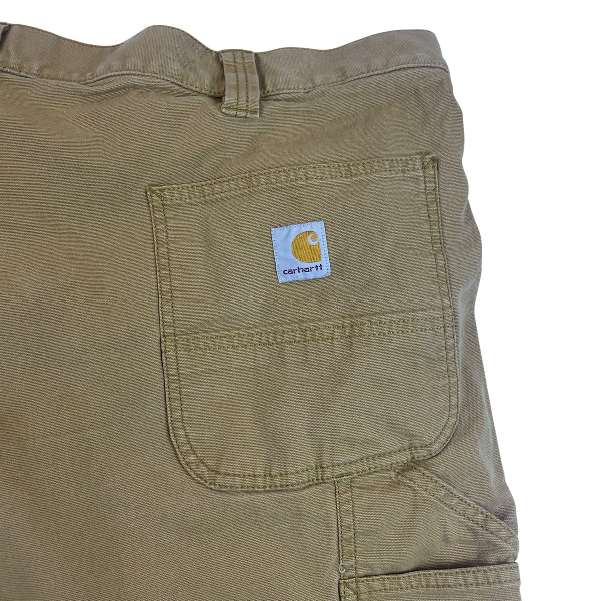 Carhartt Mens Tan Cotton Relaxed Fit Utility Work Shorts Size 44