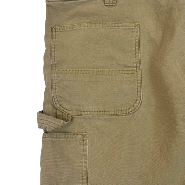 Carhartt Mens Tan Cotton Relaxed Fit Utility Work Shorts Size 44