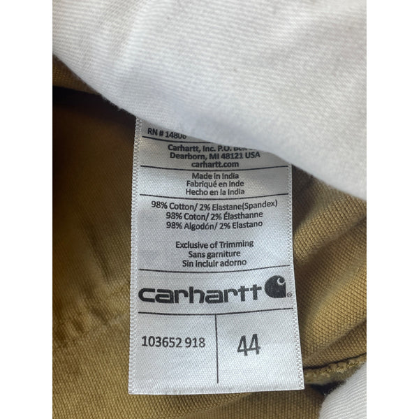 Carhartt Mens Tan Cotton Relaxed Fit Utility Work Shorts Size 44
