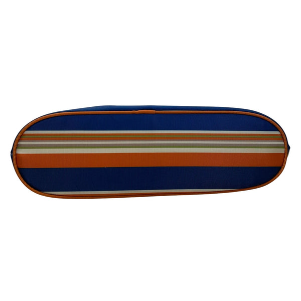 Baggallini Women’s Blue Orange Striped Nylon Adjustable Strap Crossbody Bag