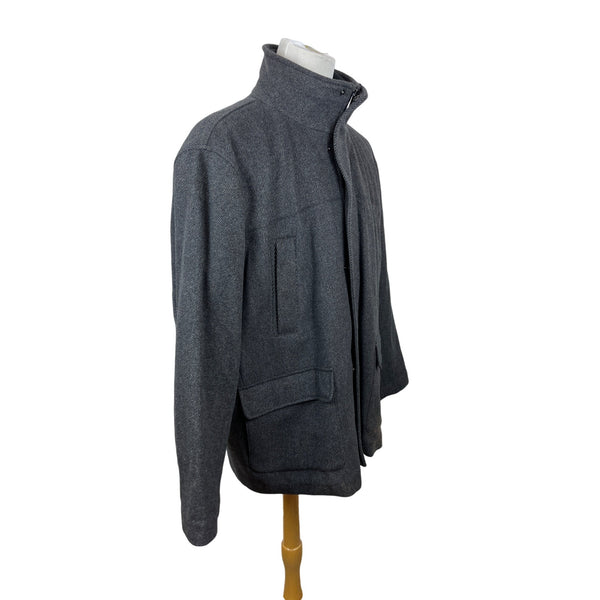 Calvin Klein Men's Grey Double-Layered Wool Jacket Sz XXL - NWT