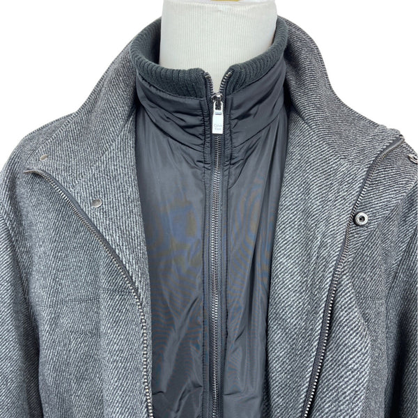 Calvin Klein Men's Grey Double-Layered Wool Jacket Sz XXL - NWT