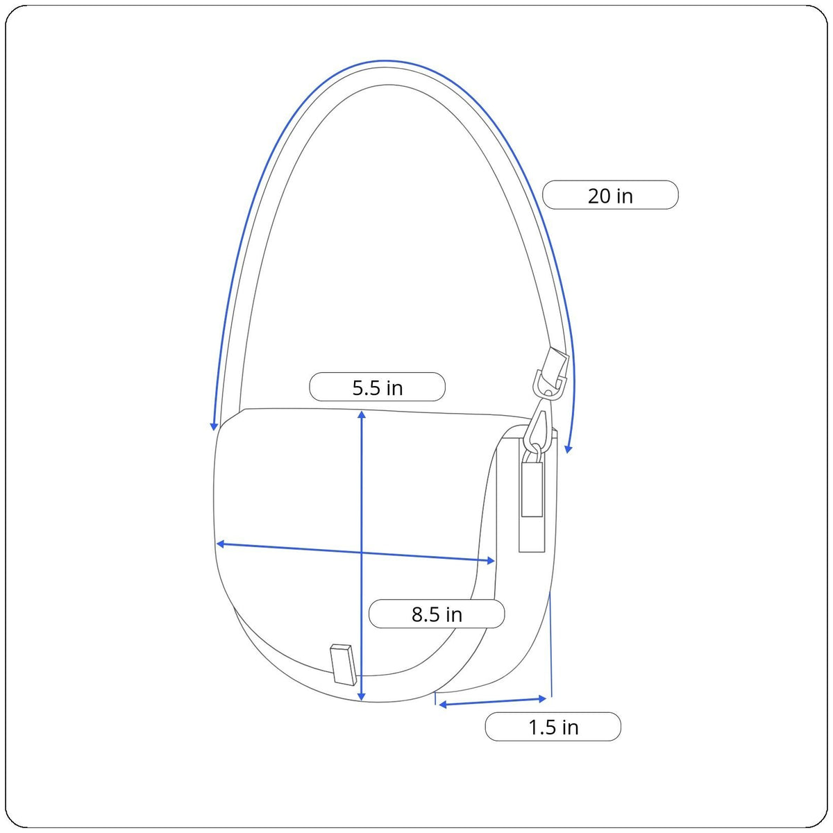 Unbranded Women's Black Faux Croc Leaher Skin  Envelope Shoulder Bag Sz S