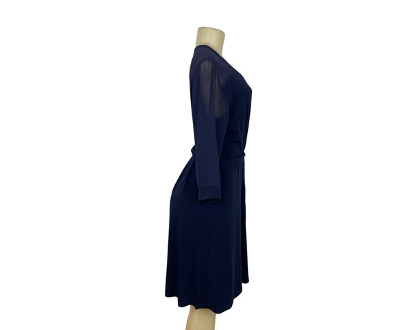 Simple Life Women's Navy Wrap Dress Sz L