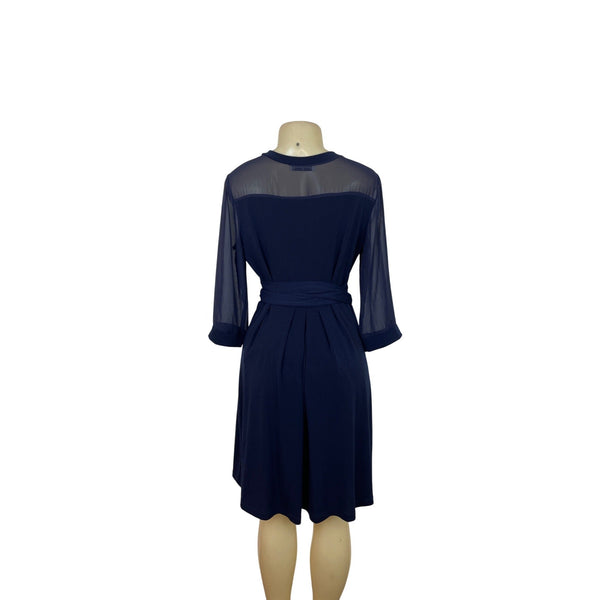 Simple Life Women's Navy Wrap Dress Sz L