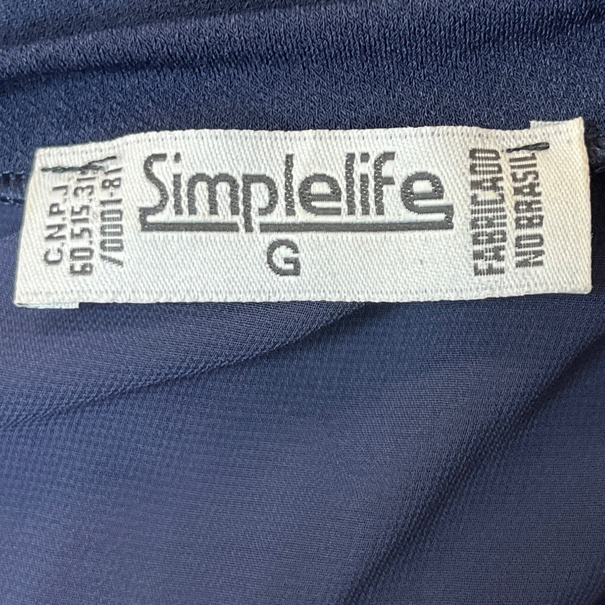 Simple Life Women's Navy Wrap Dress Sz L