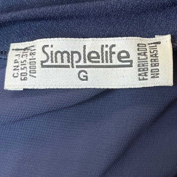 Simple Life Women's Navy Wrap Dress Sz L